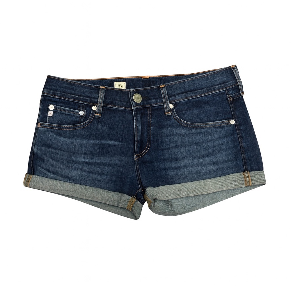 AG Adriano Goldschmied Dark Blue Jean Shorts